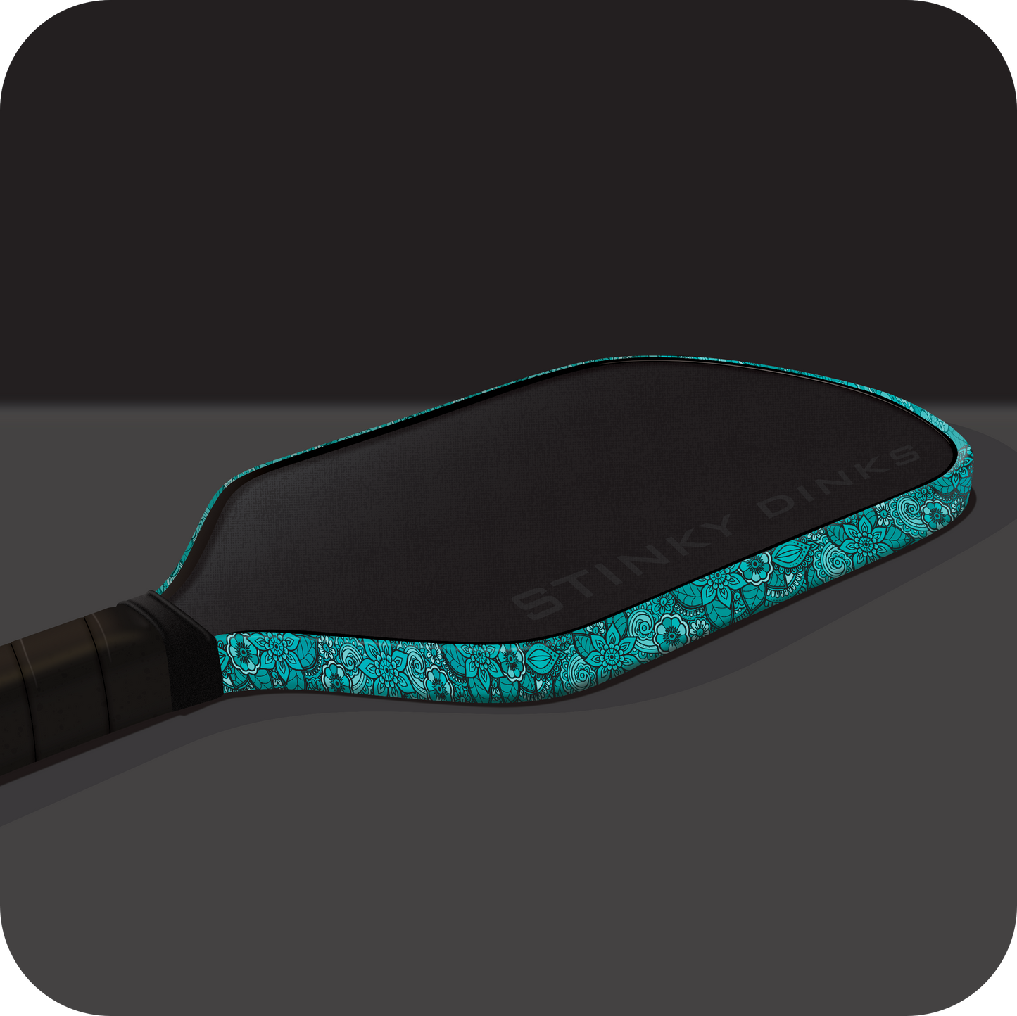 Flower power teal edge wrap (2 pack)